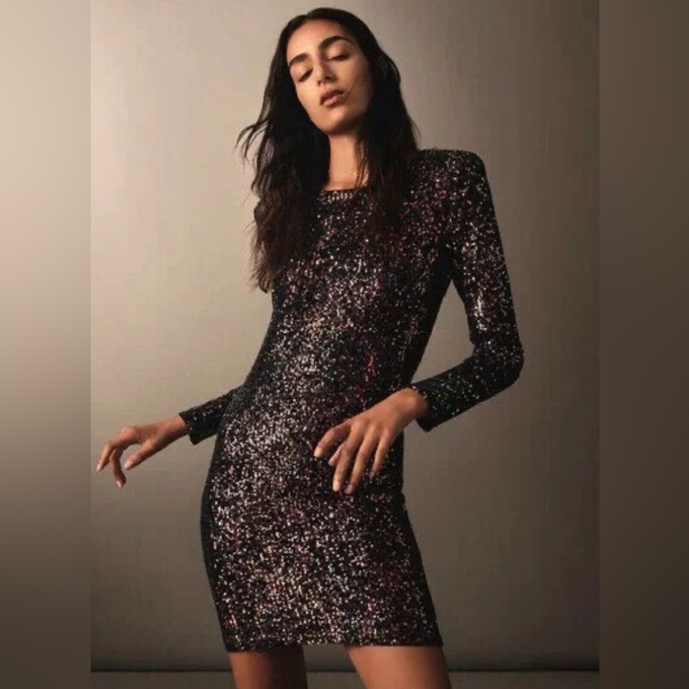 Mango Sequin Dress M